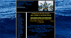 Desktop Screenshot of fishunlimitedtaxidermy.net