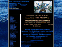 Tablet Screenshot of fishunlimitedtaxidermy.net